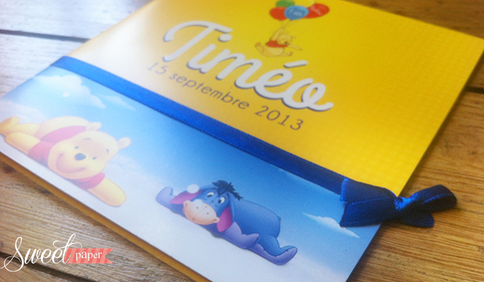 Texte faire part naissance winnie l'ourson