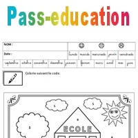 Coloriage rentrée grande section