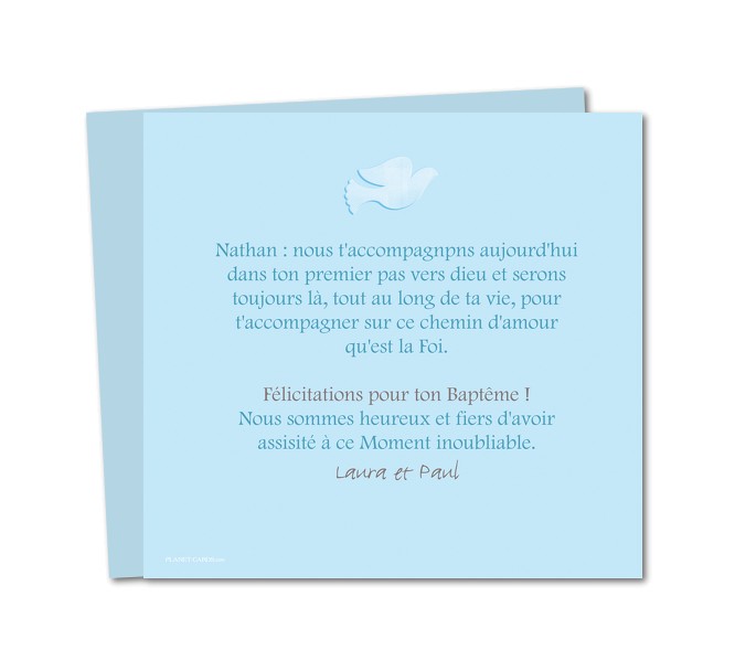 Félicitations bapteme civil