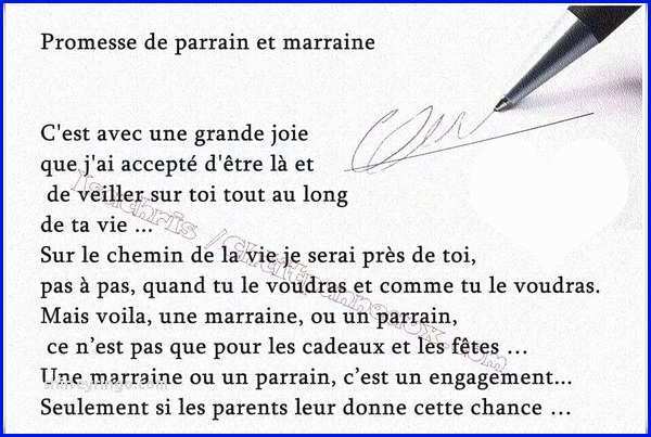 Citation d'une marraine