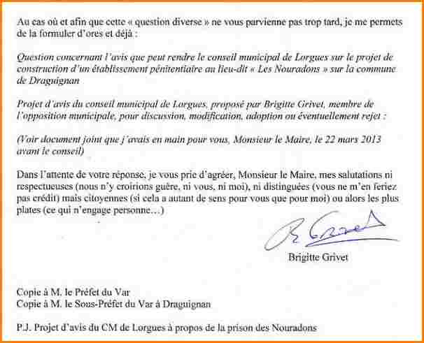 Formule politesse maire d'une commune