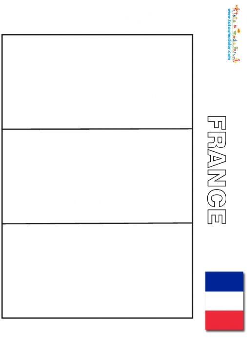 Drapeau vierge à colorier