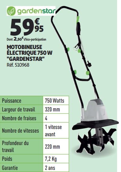 Bineuse electrique auchan