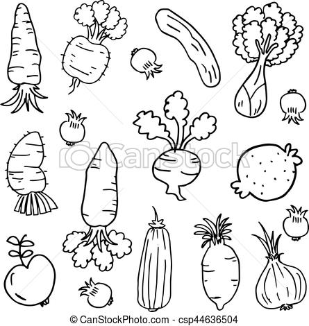 Dessiner des légumes