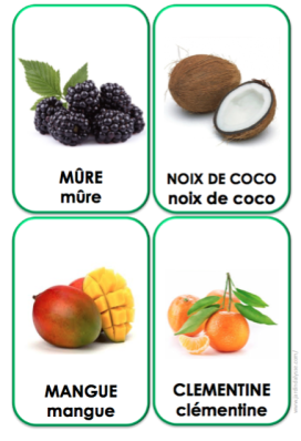 Imagier des légumes à imprimer