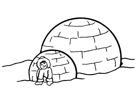 Dessin igloo imprimer