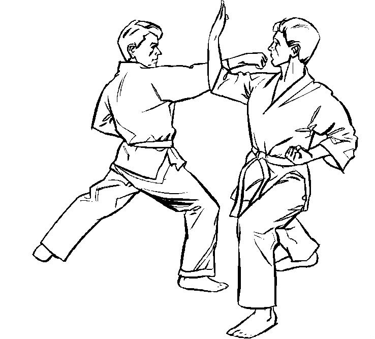 Coloriage judo