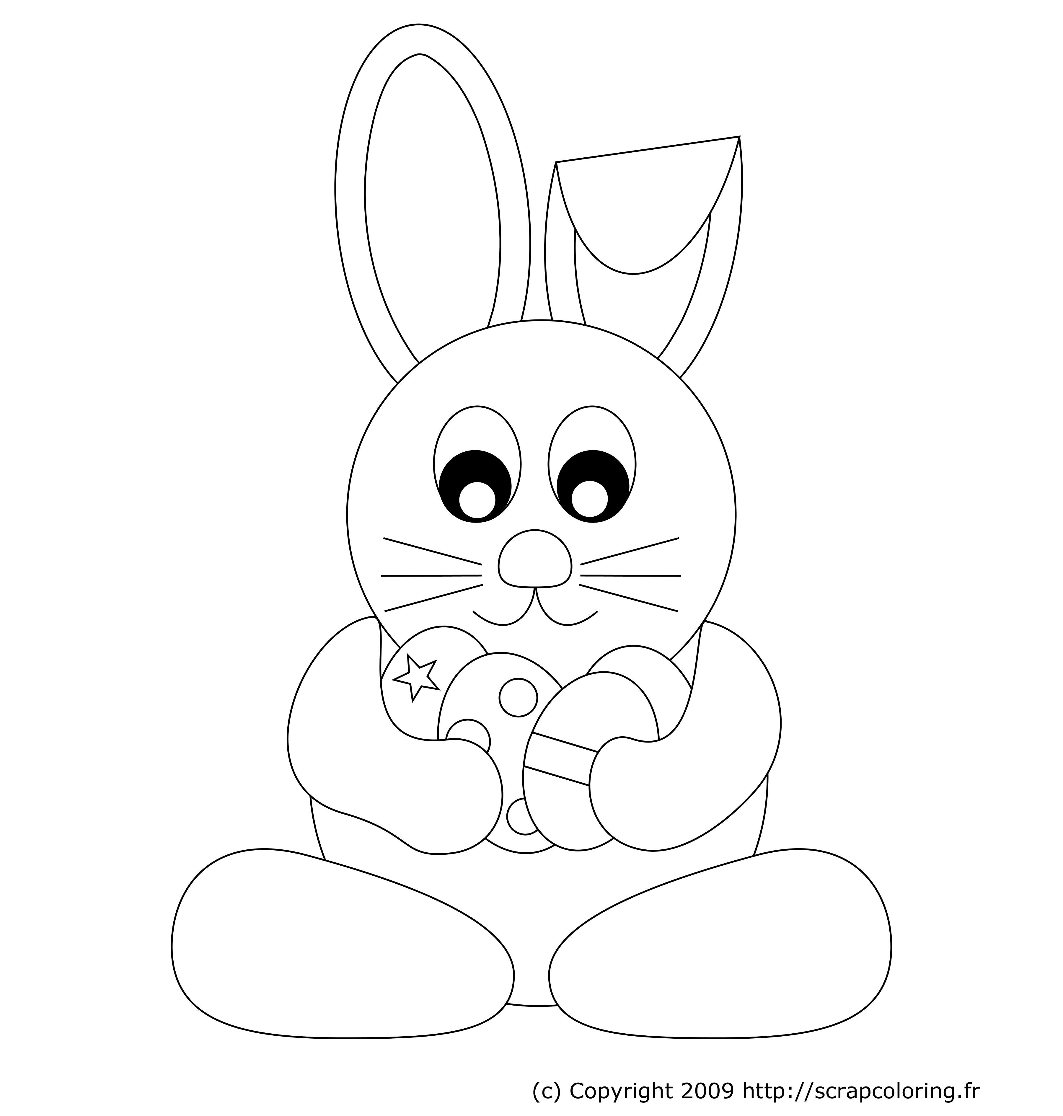 Dessiner un lapin de paques