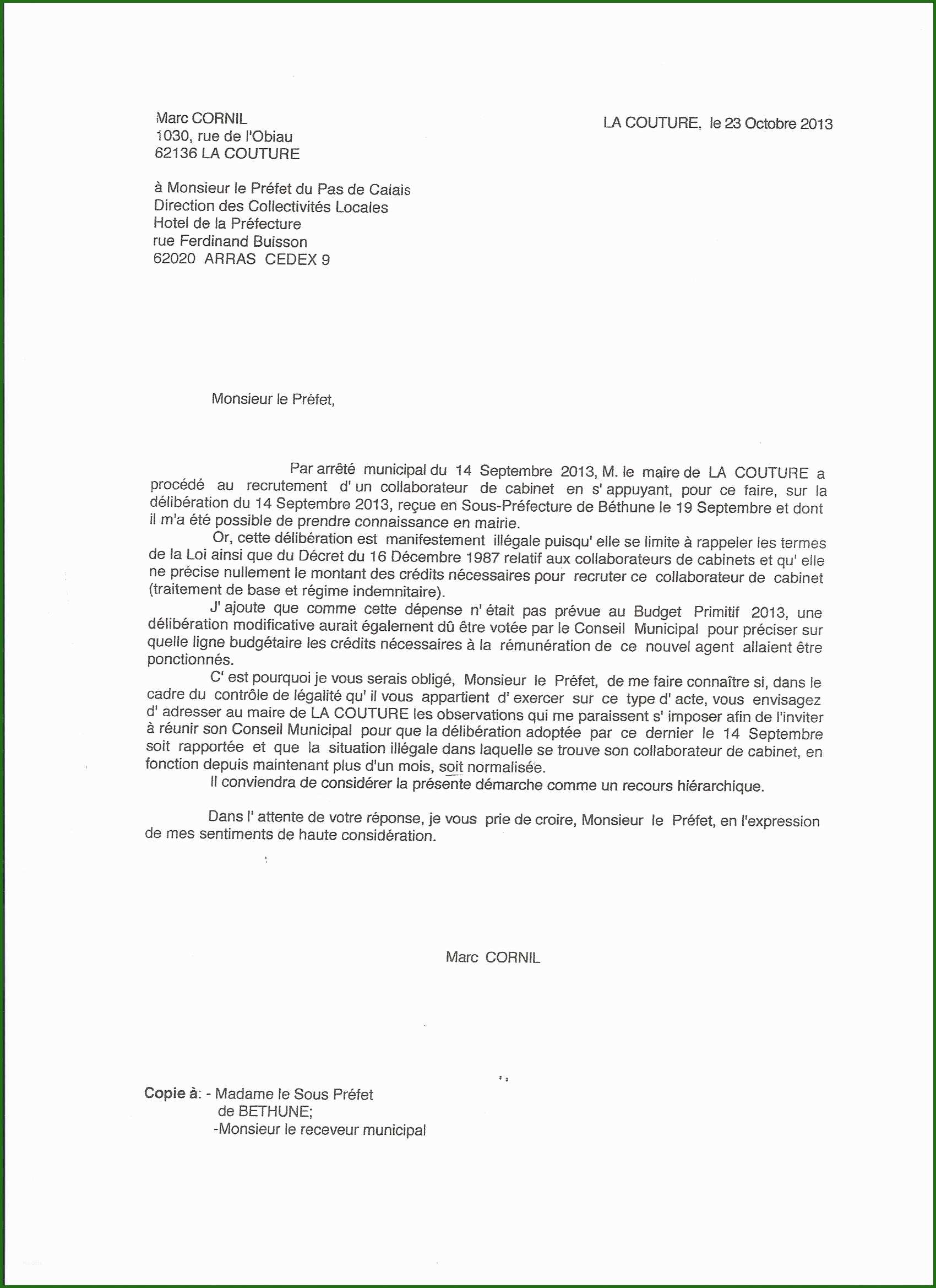 Lettre de motivation secretaire mairie