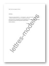 Lettre accompagnement facture gratuite