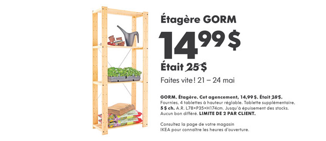 Etagere ikea gorm