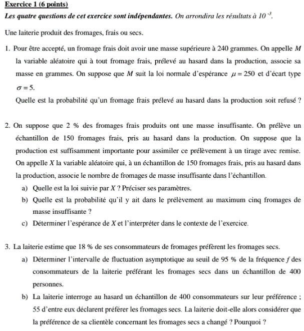 Ilemaths sujet bac