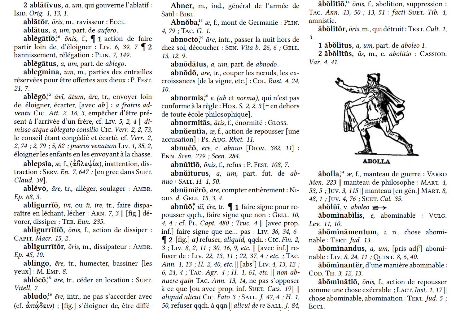 Dictionnaire latin olivetti