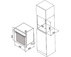 Dimension colonne four et micro onde
