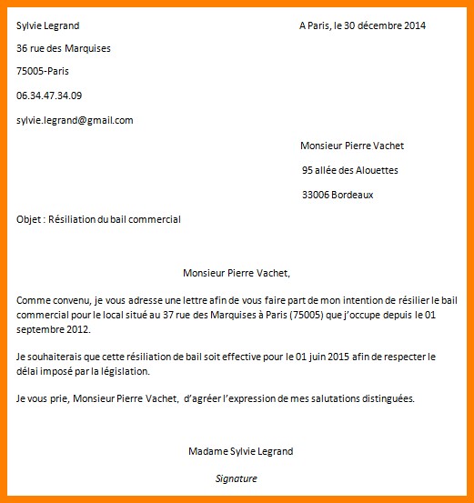 Lettre de soumission exemple gratuit