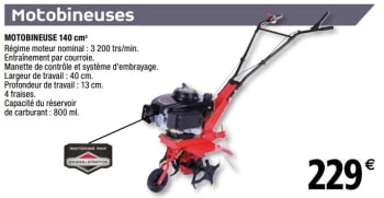 Motobineuse bricodepot