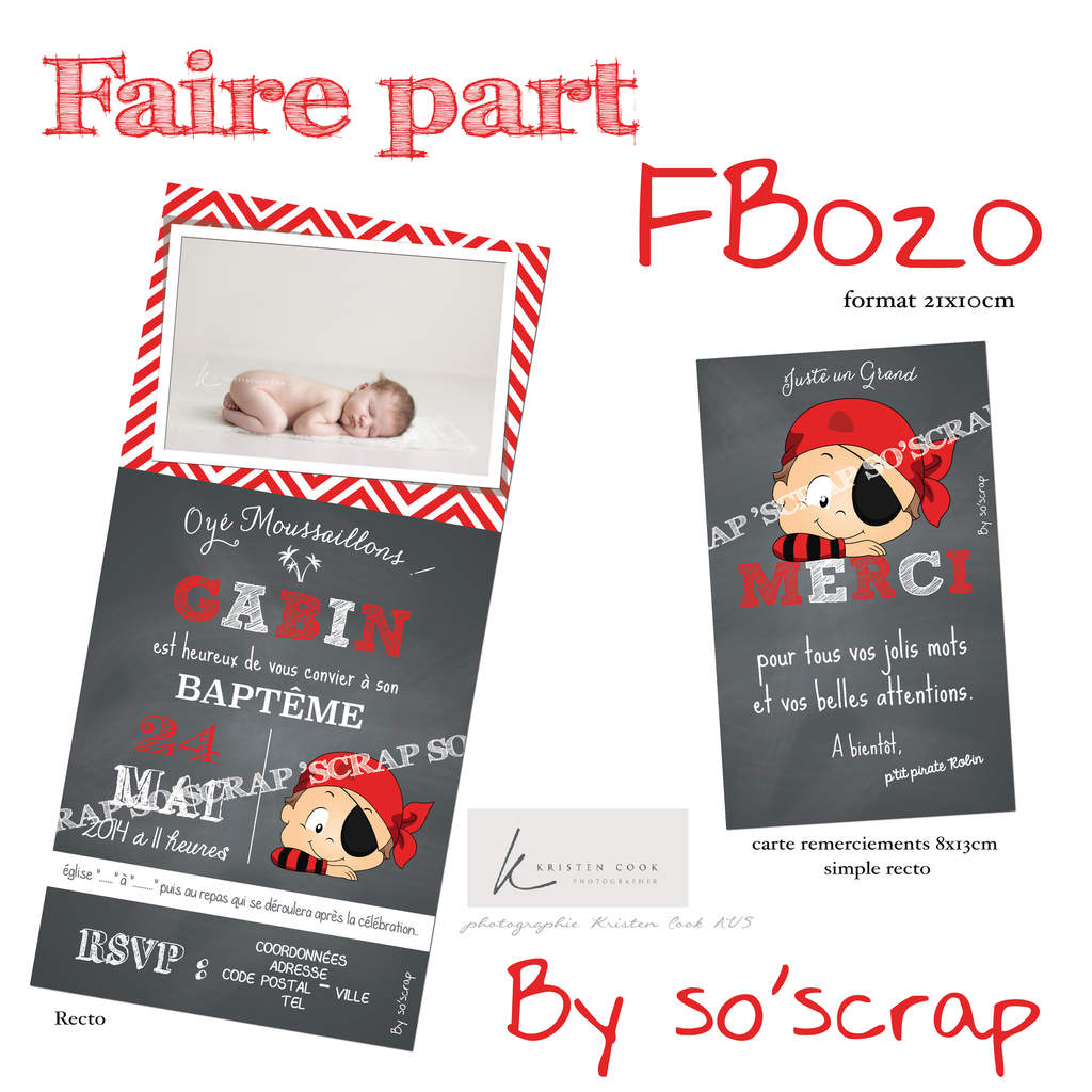 Texte faire part bapteme pirate