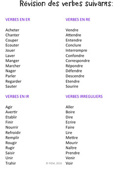 Le verbe établir au présent