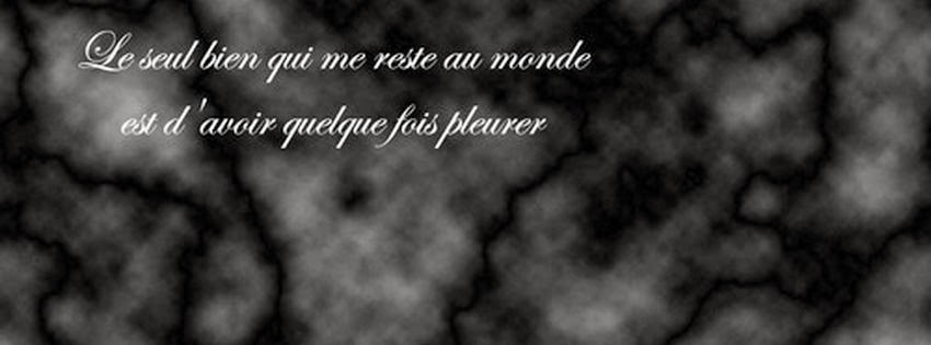 Photo de couverture facebook amour triste