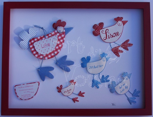 Faire part naissance poule