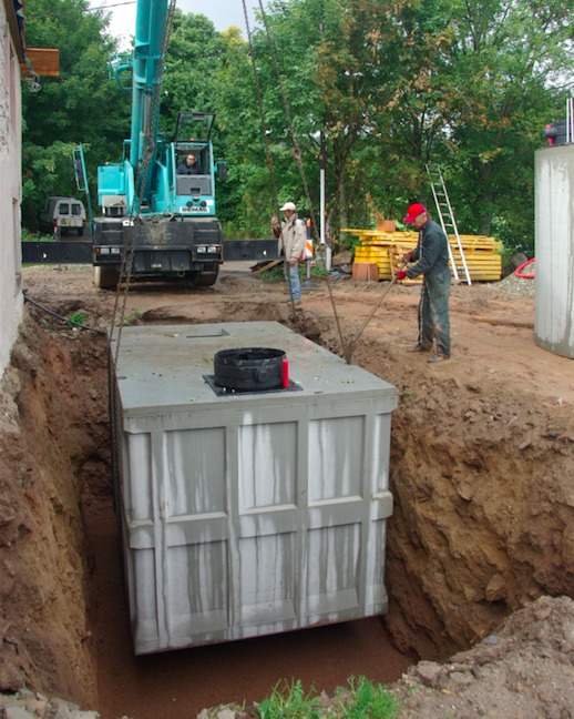 Cuve recuperation eau de pluie beton belgique
