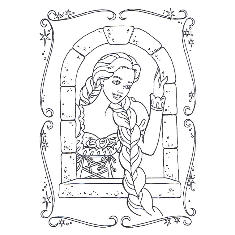 Vrac coloriage raiponce