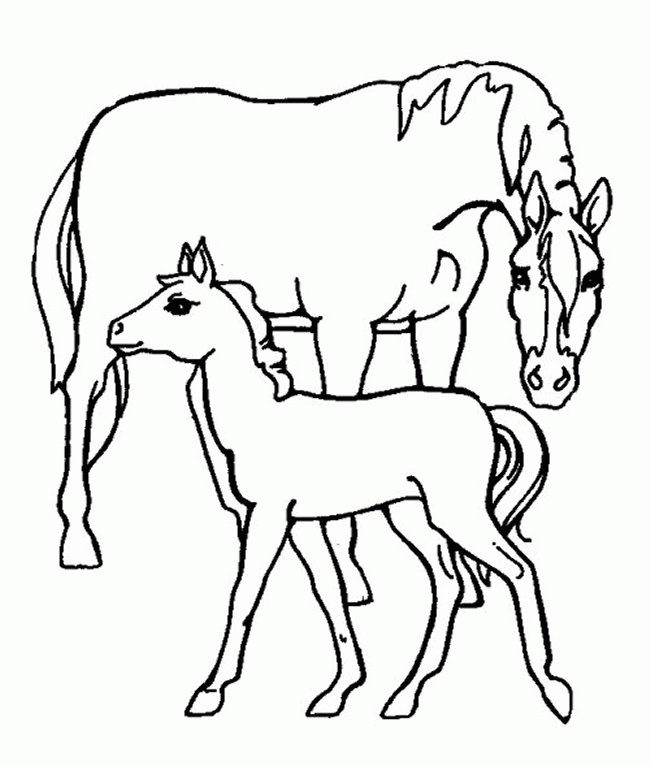 Vrac coloriage cheval