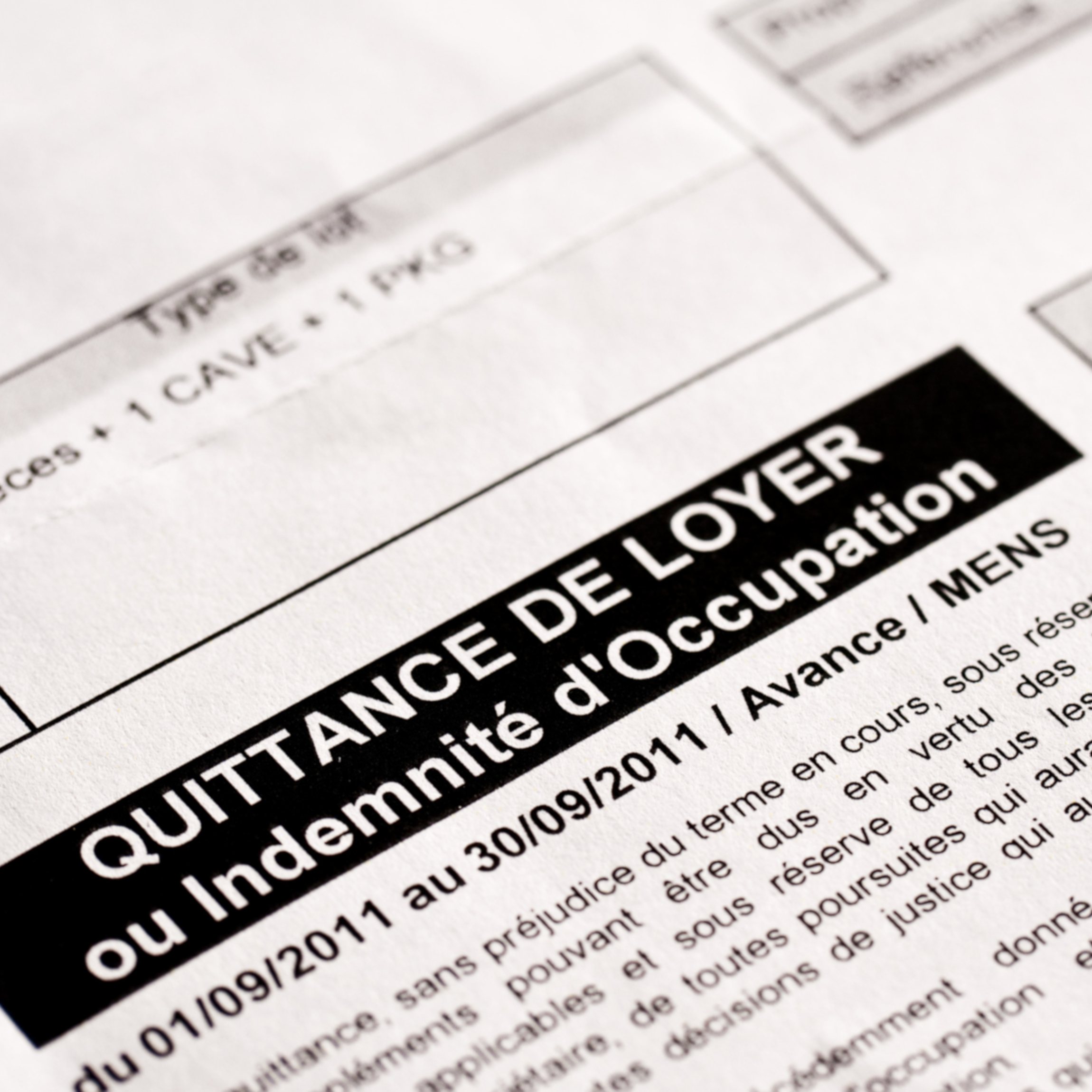 Remplir une quittance