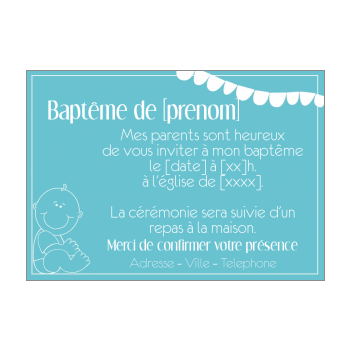 Invitations bapteme gratuites