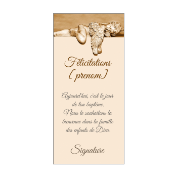 Felicitation pour bapteme civil