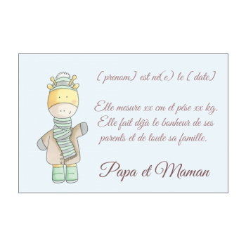 Invitation pot de naissance