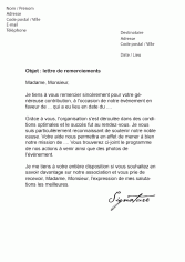 Exemple de lettre de remerciement au maire