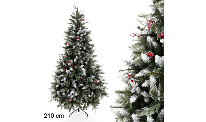 Sapins artificiels décorés
