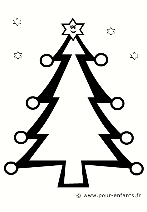 Sapin stylisé à découper