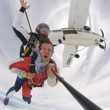 Saut en parachute dans les vosges