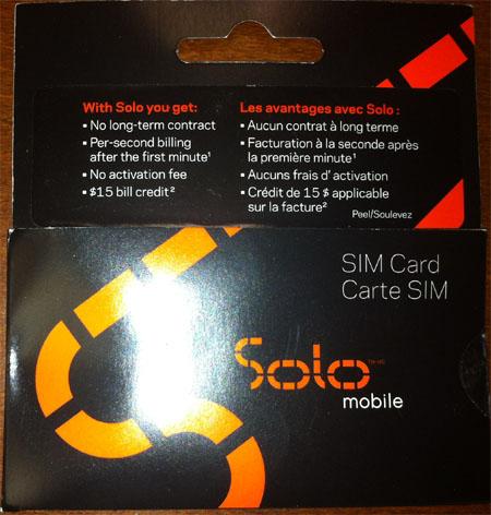 Solomobile.ca facturation