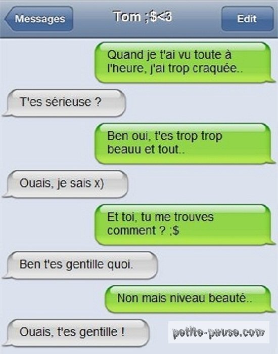 Sms seduisant et drole