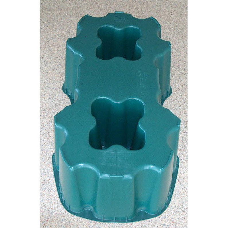 Récupérateur d'eau rectangulaire vert 520l