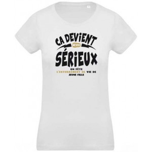 Phrase t shirt enterrement vie jeune fille