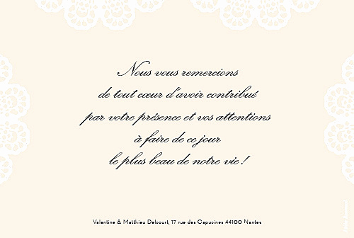 Mot pour carte de mariage