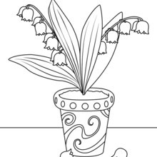 Coloriage muguet maternelle