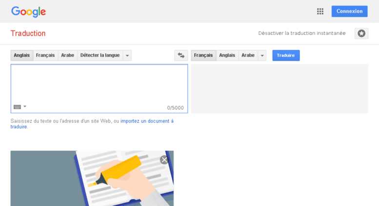 Google traductionduction