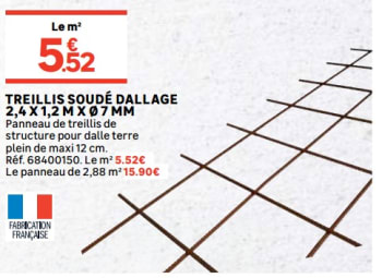 Treillis de carreleur leroy merlin