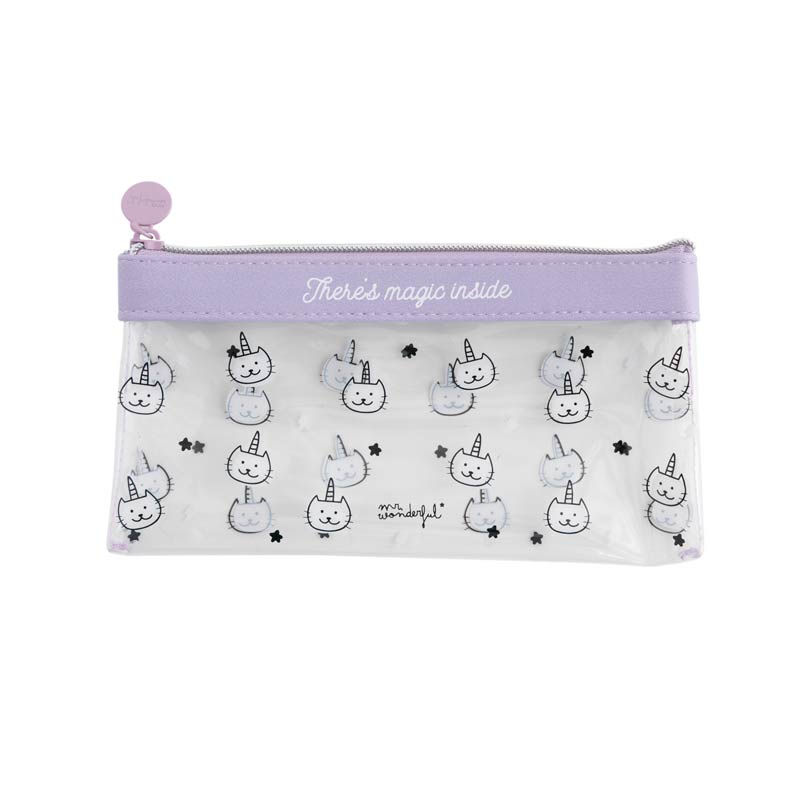 Trousse transparente ecole