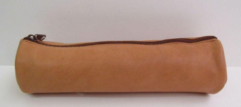 Grande trousse scolaire cuir