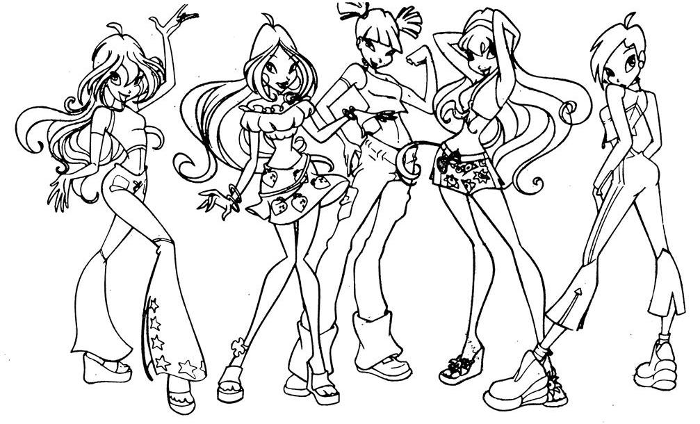 Dessin a imprimer les winx