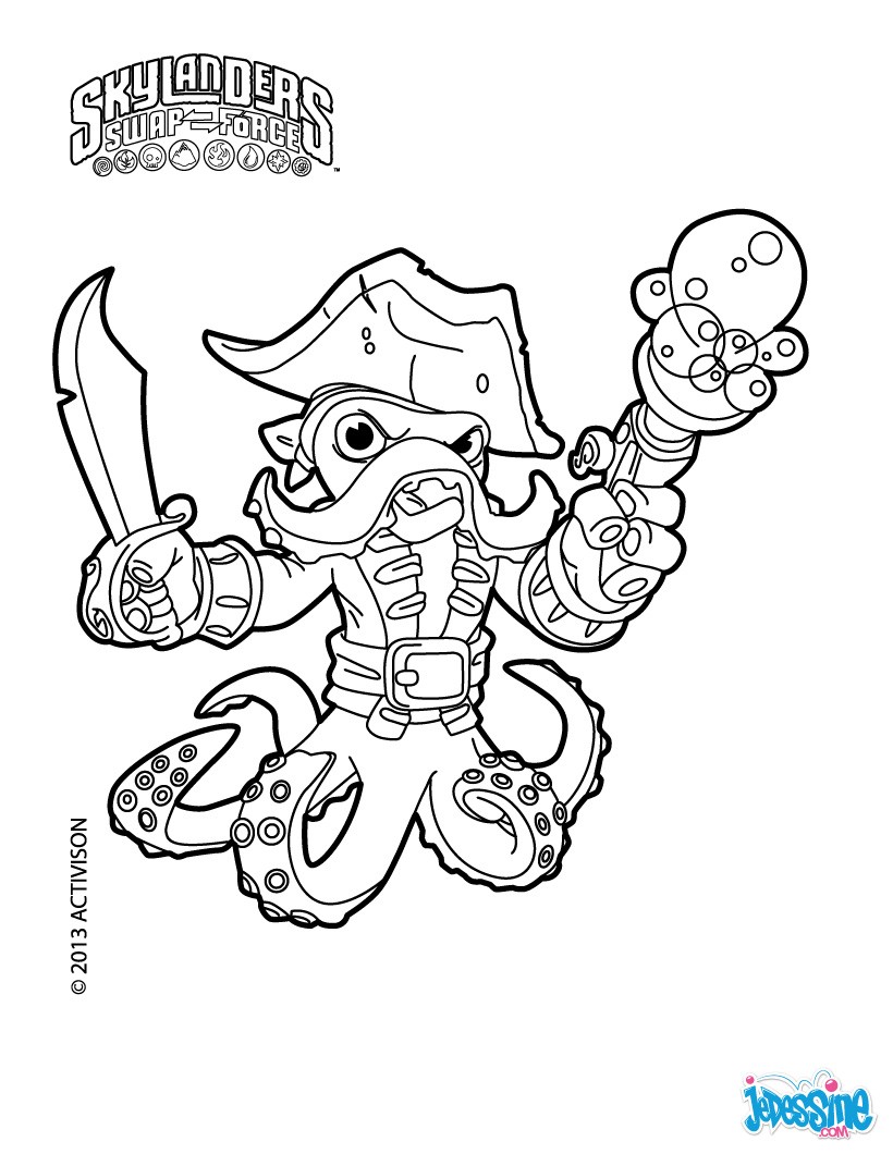Coloriage magique skylanders